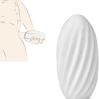 Male Masturbator Sex Toys for Men, Portable Pocket Pussy Egg with 3D Realistic Textured Vagina, Penis Training Ultra Soft  Stroker Masturbation Sleeve