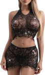 Sexy Lingerie for Women Naughty Fishnet Lingerie Set Bodysuit Outfits Teddy Babydoll Erotic Mesh Women’s Outfits